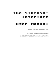 Atari SIO2USB User Manual