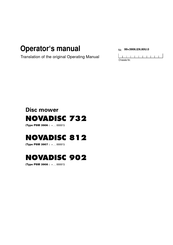 Pottinger NOVADISC 812 Operator's Manual
