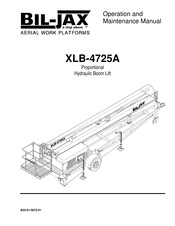 Bil-Jax XLB-4725A Operation And Maintenance Manual