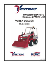 Ventrac KH500 Versa-Loader Owner/Operator's Manual & Parts List