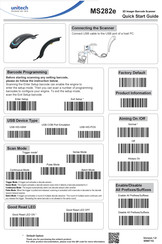 Unitech MS282e Quick Start Manual