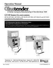 Glastender GT-18+3 Operation Manual