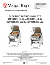 Market Forge Industries 40P-STEM-LX Installation & Operation Manual