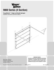 Wayne-Dalton 9800 Installation Instructions And Owner's Manual