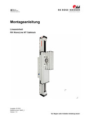 RK Rose+Krieger MonoLine MT Safelock Assembly Instructions Manual