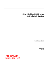 Hitachi GR2000-B Series Installation Manual