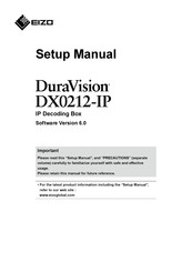 Eizo DuraVision DX0212-IP Setup Manual