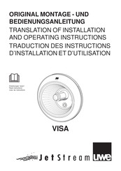 UWE JetStream VISA Translation Of Installation And Operating Instructions