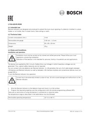 Bosch FAA-420-RI-ROW Instructions Manual