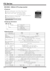 Autonics FS5B Quick Start Manual