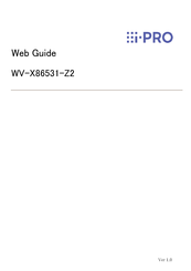 i-PRO WV-X86531-Z2 Web Manual