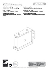 KBT 573.003.0 001 Series Instructions For Use Manual