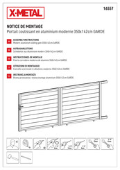X-METAL GARDE 16557 Assembly Instructions Manual