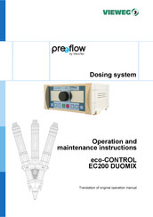 VIEWEG ViscoTec preflow eco-CONTROL EC200 DUOMIX Operation And Maintenance Instruction