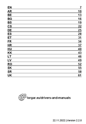 LORGAR LRG-GP510 Manual