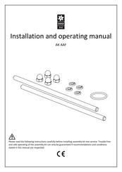 OMEGA AIR AK AAF 2L Installation And Operating Manual