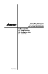 Dacor DHD30U990WS/DA Installation Instructions
