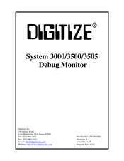DIGITIZE System 3505 Manual