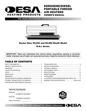 Desa H.S.I. Series Owner's Manual