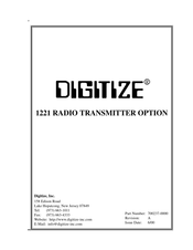 DIGITIZE 1221 Quick Start Manual