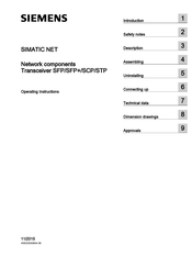 Siemens SIMATIC NET SCP Series Operating Instructions Manual