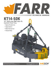 MCCOY FARR KT14-50K Technical Manual