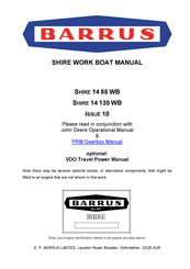 Barrus SHIRE 14 85 WB Manual