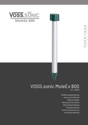 VOSS VOSS.sonic MoleEx 800 Instruction Manual