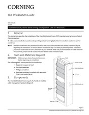 CORNING FDF Installation Manual