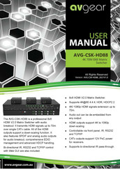 Avgear AVG-CSK-HD88 User Manual