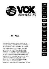 VOX electronics HT-1039 Operating Instructions Manual