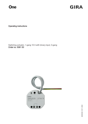 Gira One 5061 00 Operating Instructions Manual