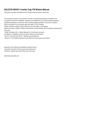 Baldor MN427 Manual