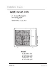 American Standard 4TXM2118A12N0A Installer's Manual