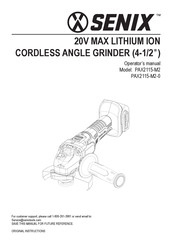Senix PAX2115-M2-0 Operator's Manual