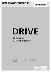 Siegenia DRIVE IO-Modul smart Operating Instructions Manual