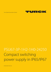 turck PSU67-3P-1H2-1H0-24250 Instructions For Use Manual