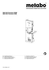 Metabo BAS 505 Precision Original Operating Instructions