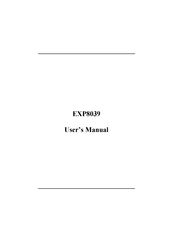 ExpertBoard EXP8039 User Manual