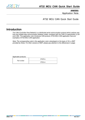 ARTERY AT32 MCU CAN Quick Start Manual