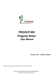 PADAUK PDK5S-P-003 User Manual