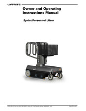 Lift-Rite SPRINT Owner And Operational Manual