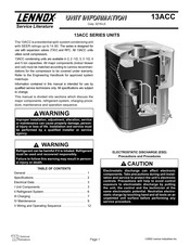 Lennox 13ACC-036 Manual