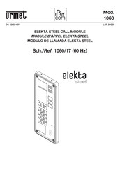 urmet domus elekta steel 1060/17 Manual