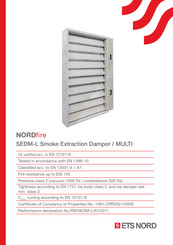 ETS NORD NORDfire SEDM-L Manual