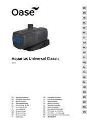 Oase Aquarius Universal Classic Operating Instructions Manual