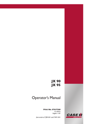 Case JX 90 Operator's Manual