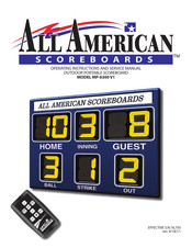 All American Scoreboards MP-6300 V1 Operating Instructions Manual