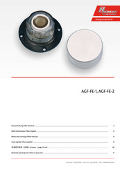 Bühler technologies AGF-FE-1 Brief Instructions