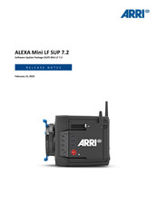 ARRI ALEXA Mini LF SUP 7.2 Release Notes